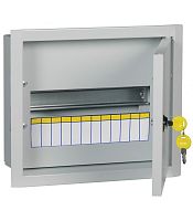 Щит распределительный встраиваемый IEK ЩРВ-12з-3 365x310x120 с замком IP31 картинка 